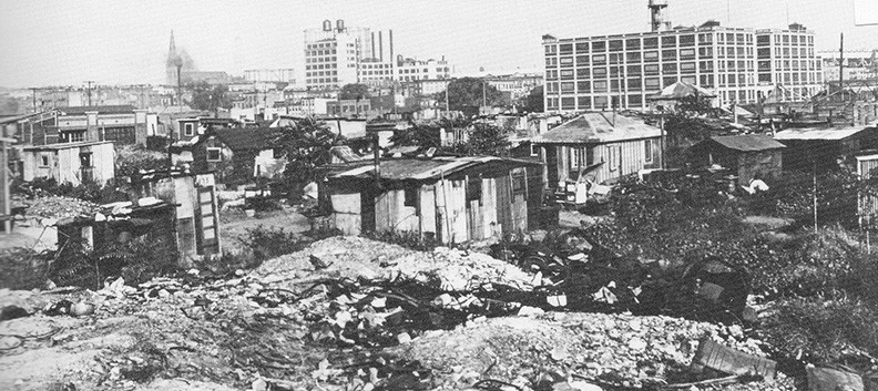 Red Hook's Hooverville back in the 1930's.
