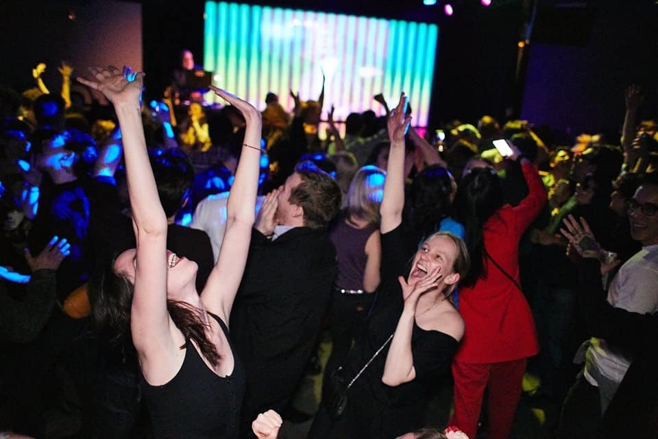 People dance on Littlefield's Dance floor